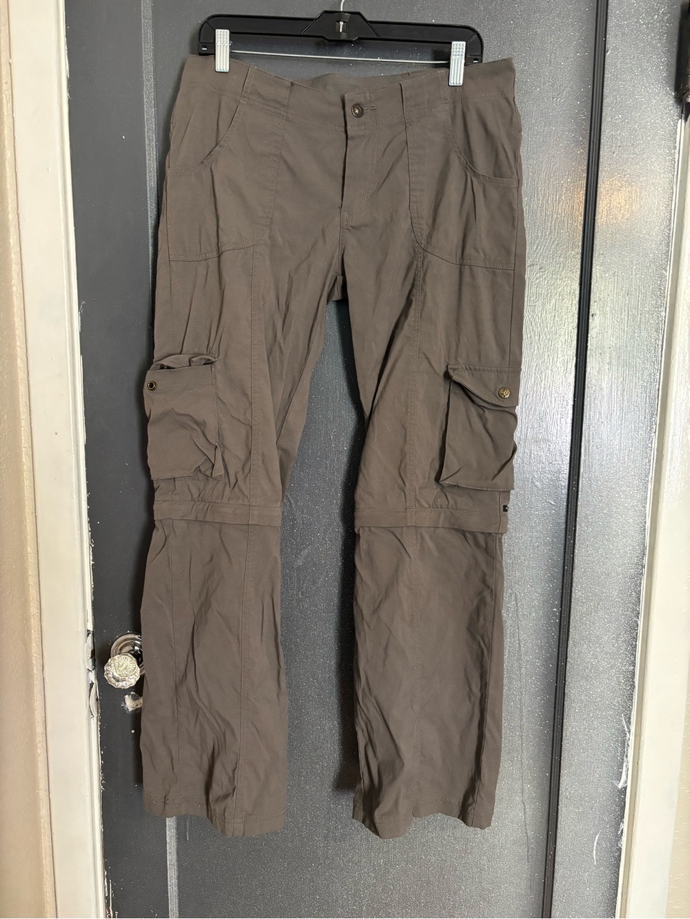Prana Women's Straight-Leg Convertible Cargo Pants - Olive Brown